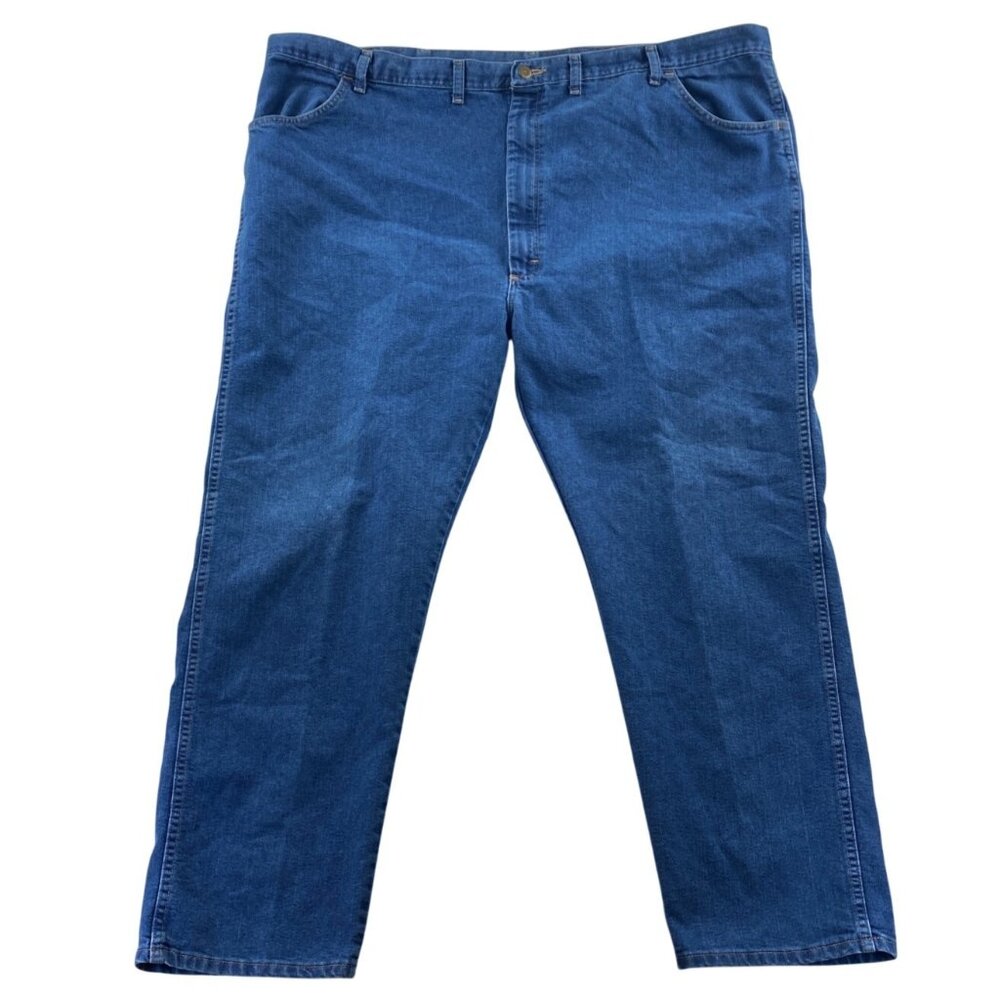 Wrangler Men's Jeans Size 50x30 Regular Fit Blue Cotton Blend